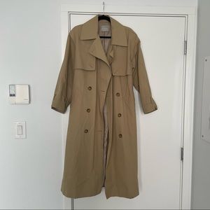 Cream Cocoon Trench Coat Size M